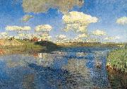 Isaac Levitan Lake. Russia oil painting reproduction